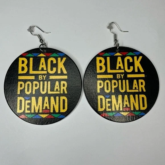 K) Set of 3 Black Girl Earring - Picture 5 of 9